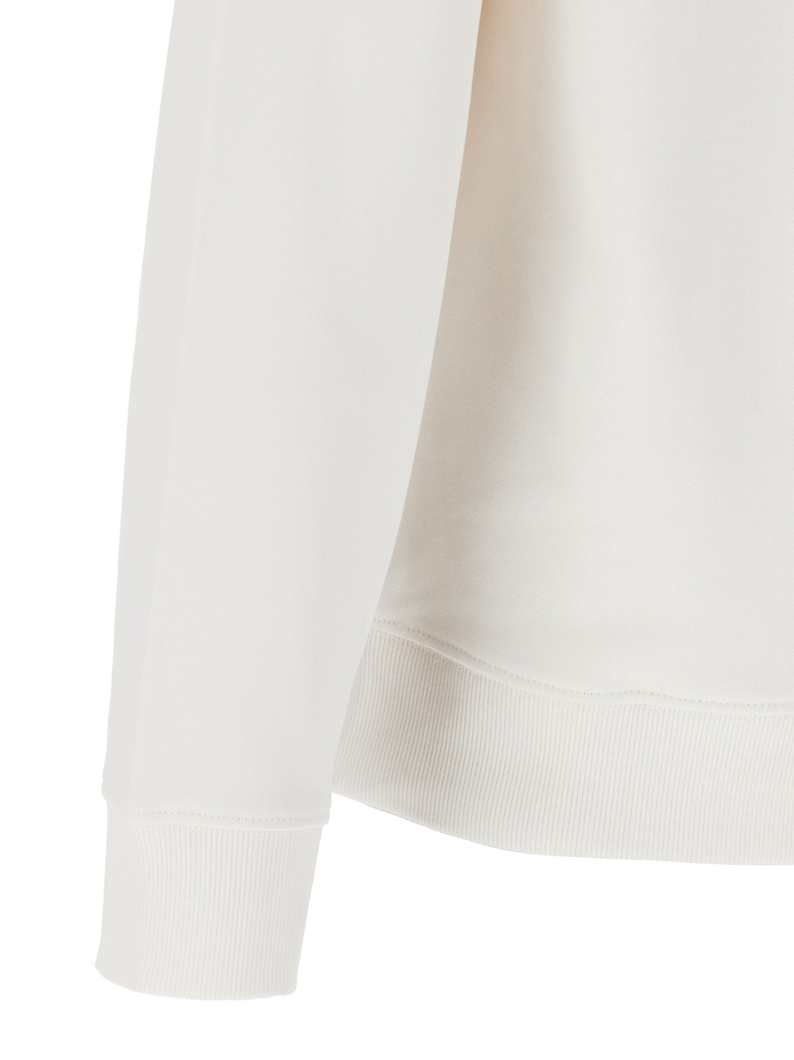 Hugo Boss White Cotton Sweatshirt