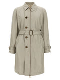Burberry Gray Satin Coat