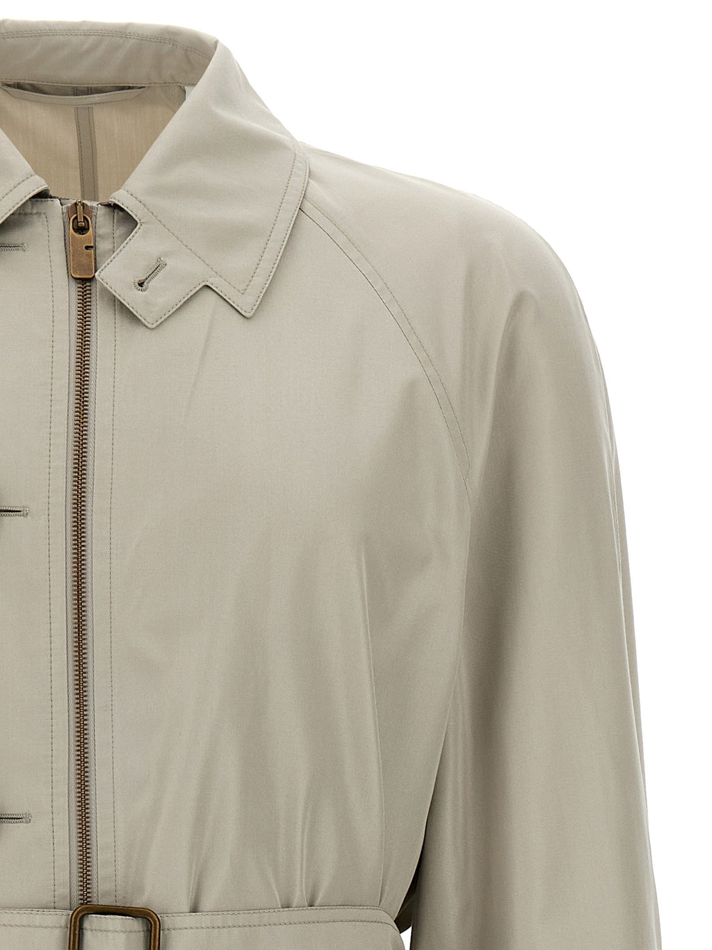 Burberry Gray Satin Coat