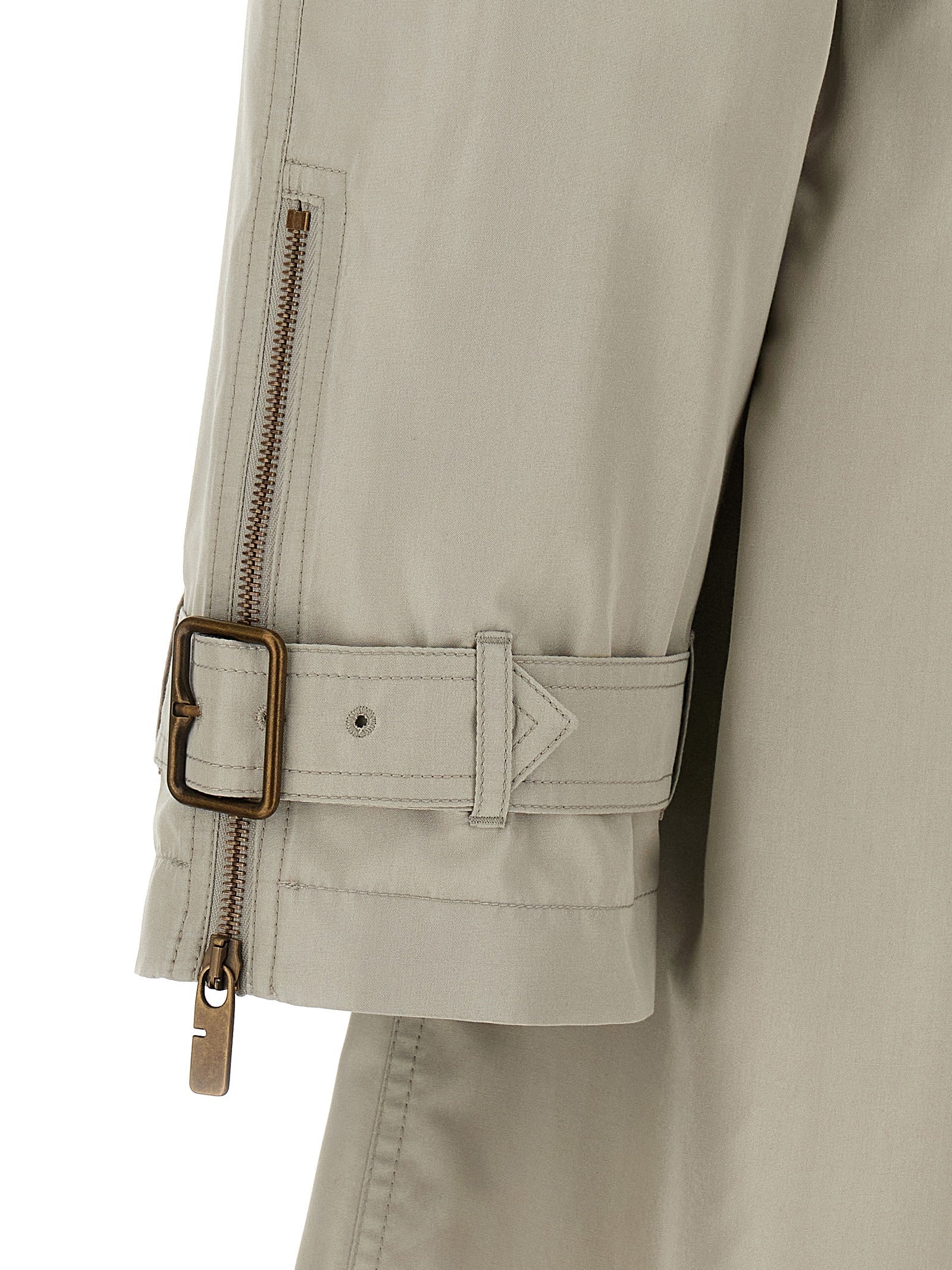 Burberry Gray Satin Coat