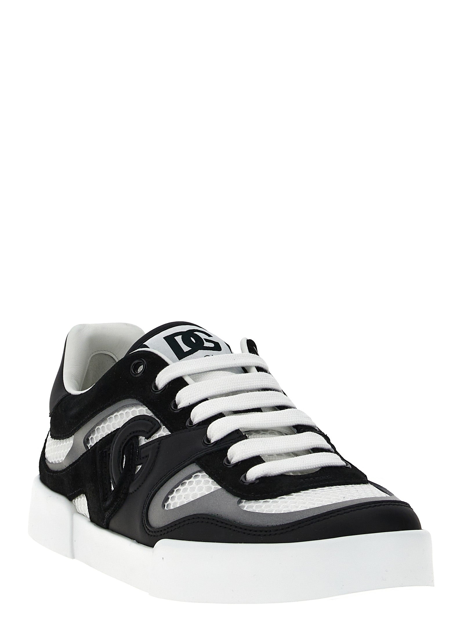 Dolce & Gabbana Bicolor Calfskin Sneakers