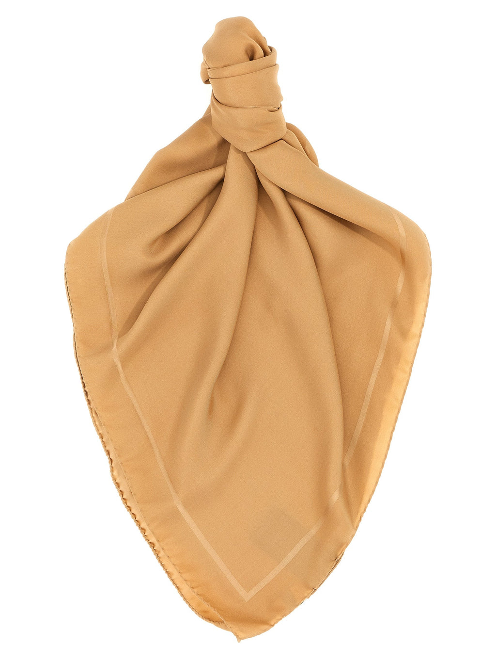 Saint Laurent Beige Silk Foulard