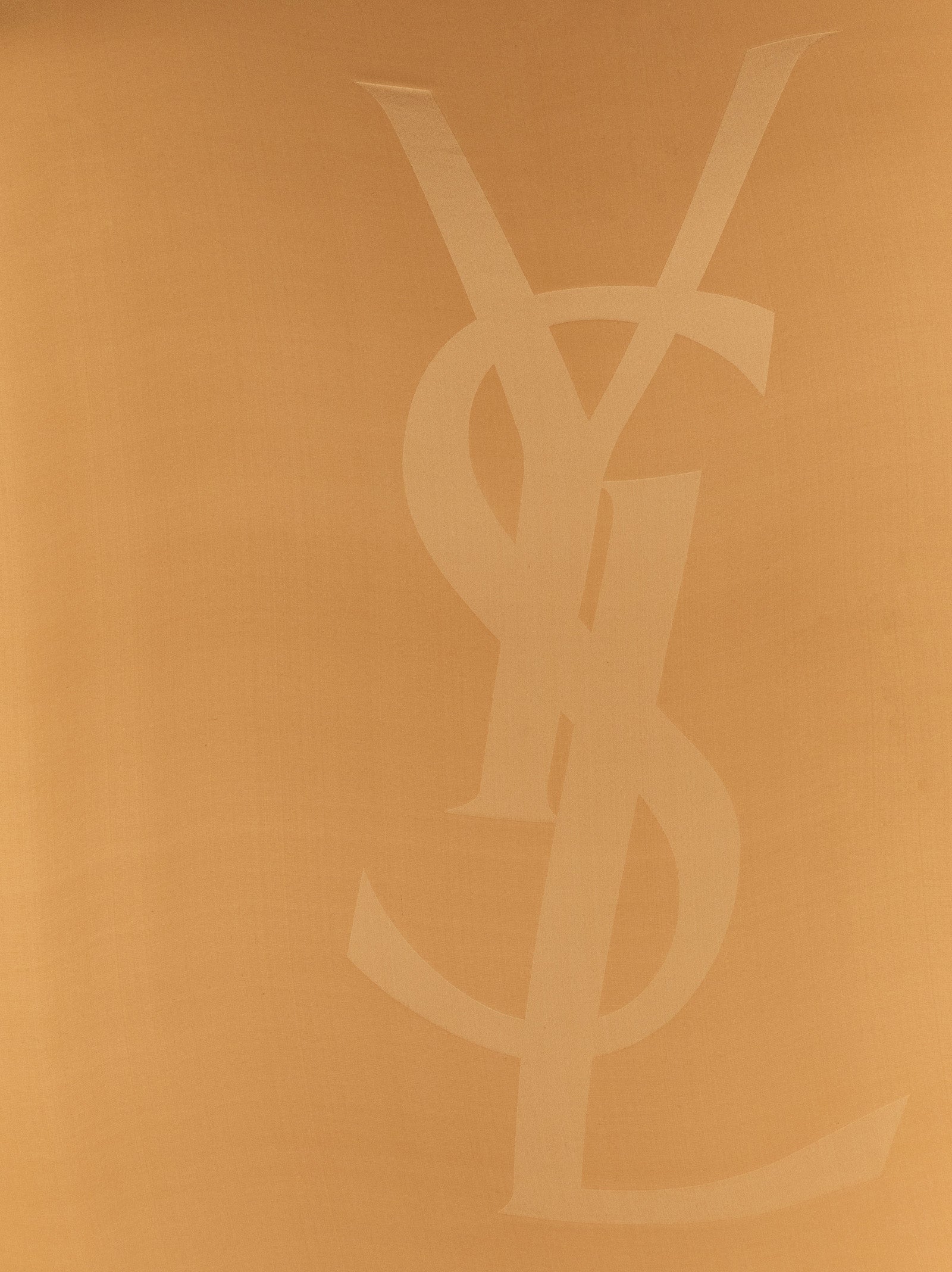 Saint Laurent Beige Silk Foulard