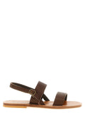 K.JACQUES SAINT TROPEZ Brown Cowhide Flat Sandals