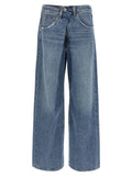 Agolde Blue Cotton Relaxed Fit Jeans