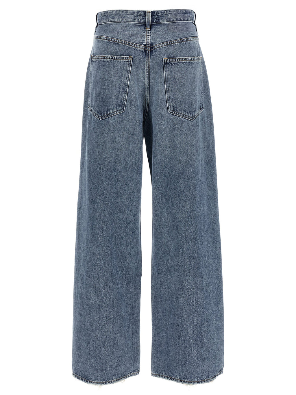 Agolde Blue Cotton Relaxed Fit Jeans