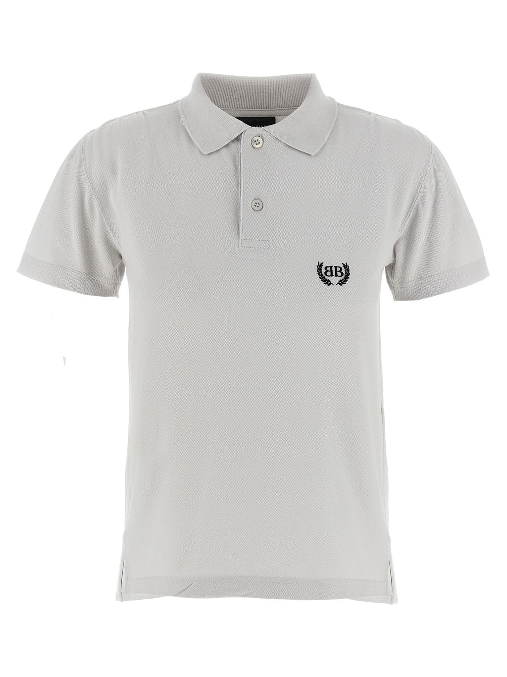 Balenciaga Gray Cotton Polo Shirt
