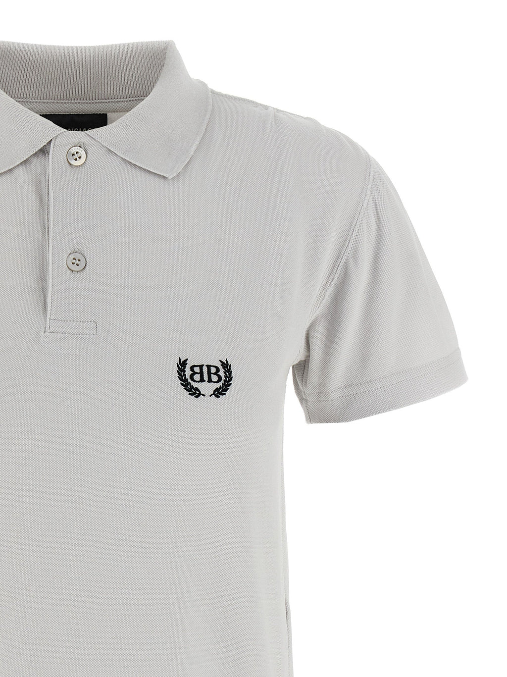 Balenciaga Gray Cotton Polo Shirt