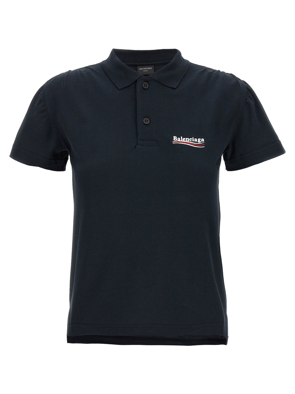 Balenciaga Blue Cotton Polo Shirt
