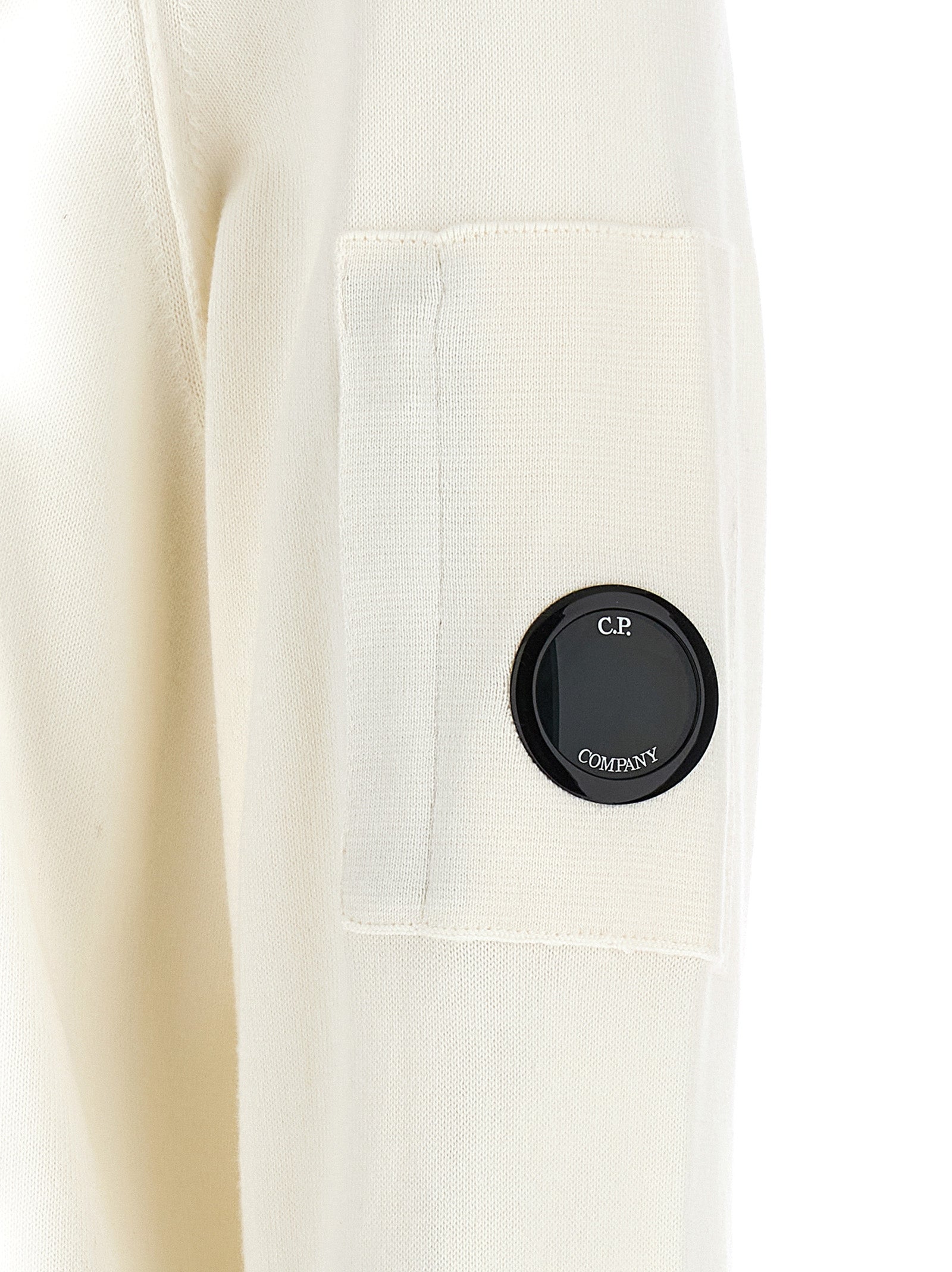 C.P. Company White Cotton Sweatshirt