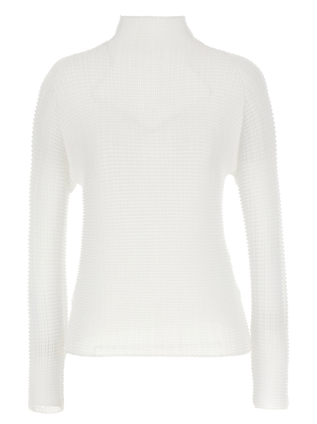 Issey Miyake White Polyester Blouse