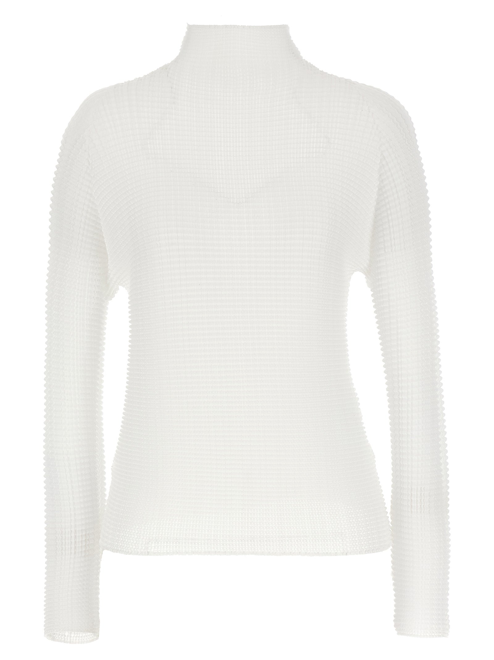 Issey Miyake White Polyester Blouse