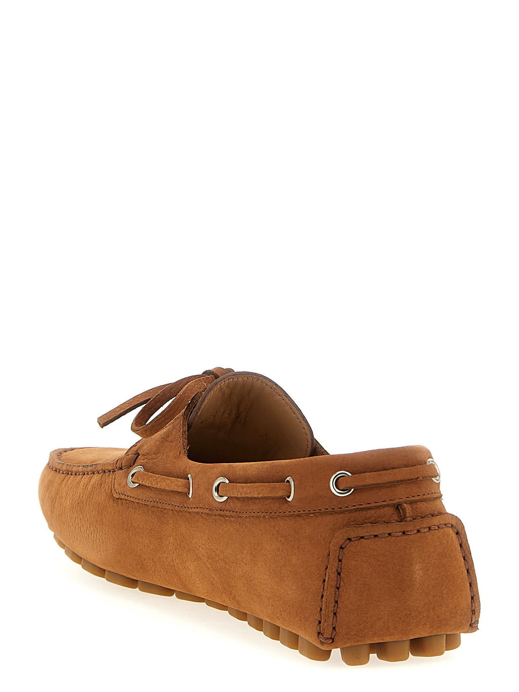 Valentino Garavani Brown Calfskin Slip-On Loafers