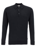 JOHN SMEDLEY Black Cotton Polo Shirt