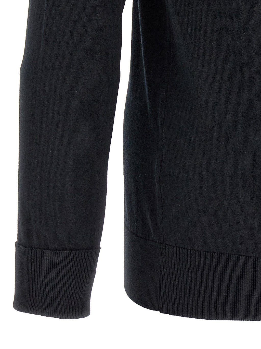 JOHN SMEDLEY Black Cotton Polo Shirt