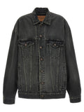Balenciaga Gray Cotton Denim Jacket