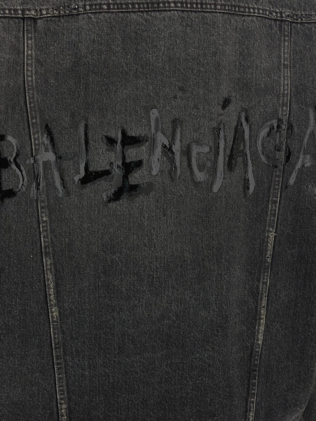 Balenciaga Gray Cotton Denim Jacket