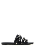 Balenciaga Black Lamb Leather Slides