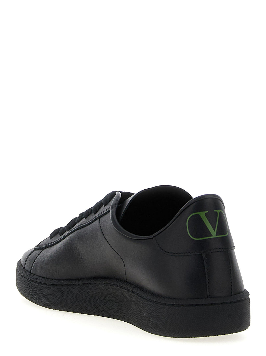 Valentino Garavani Black Calfskin Low Top Sneakers