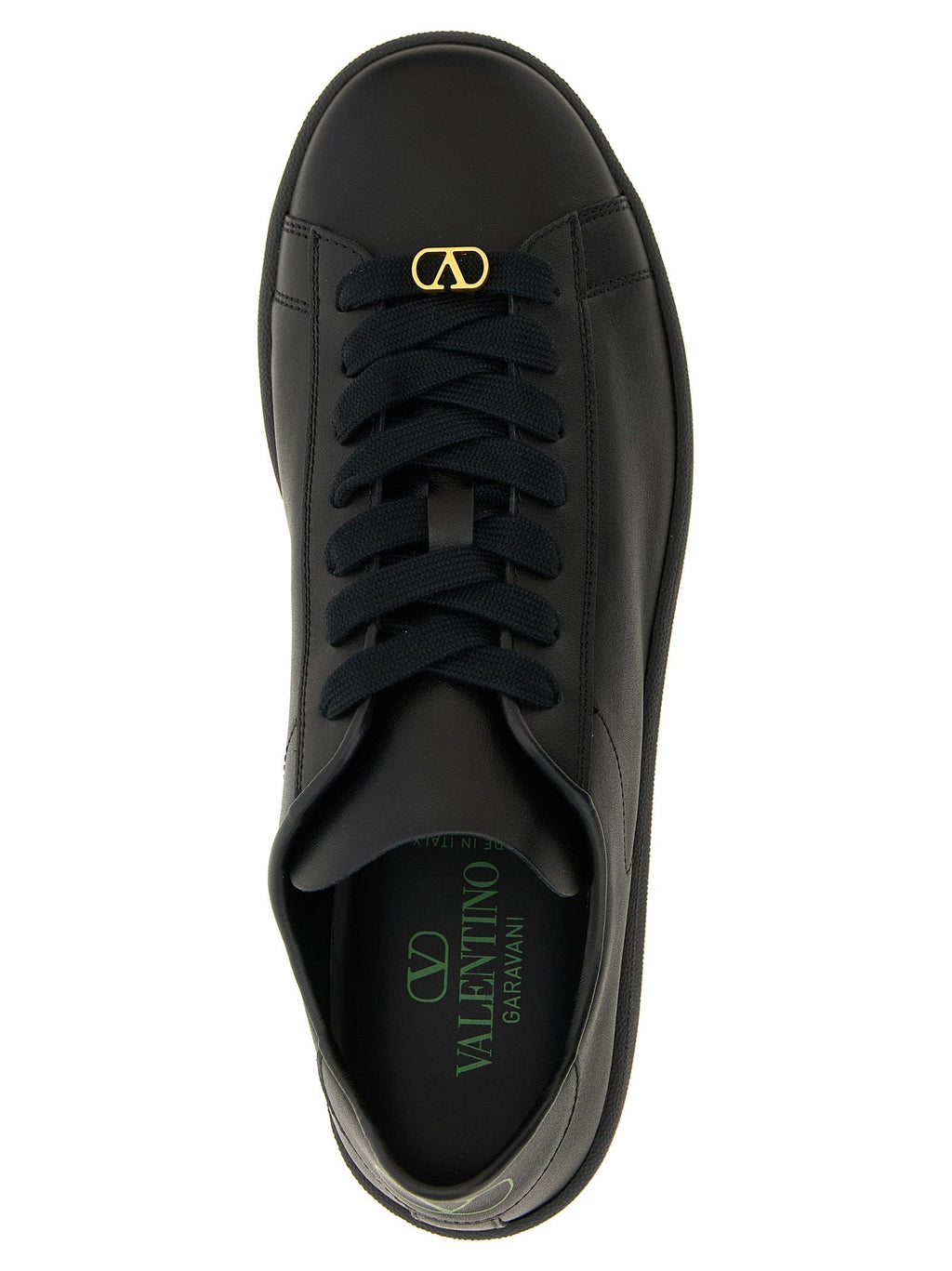 Valentino Garavani Black Calfskin Low Top Sneakers