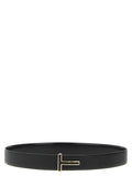 Tom Ford Black Calfskin Regular Belt