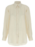 Brioni White Silk Blouse