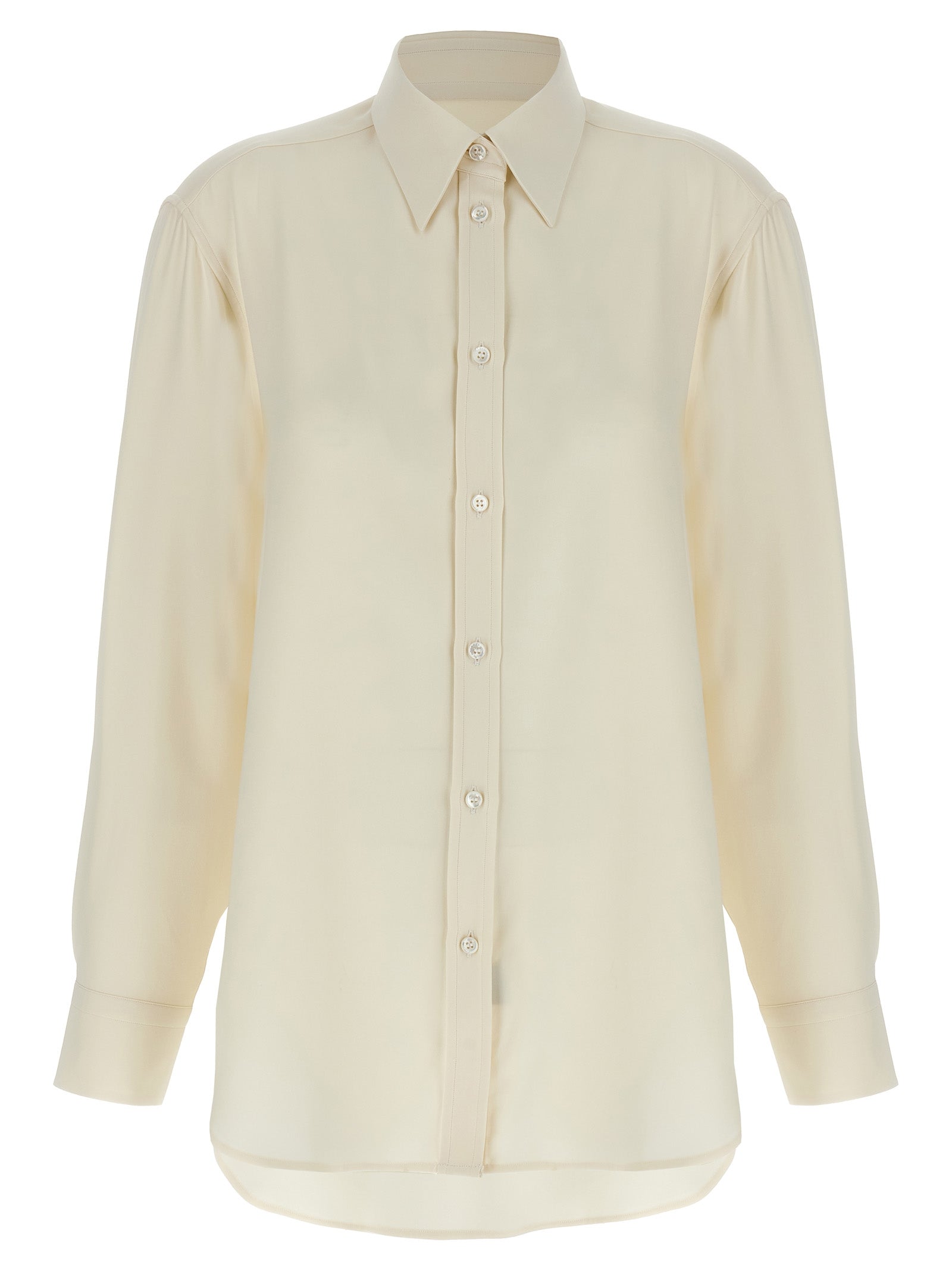 Brioni White Silk Blouse