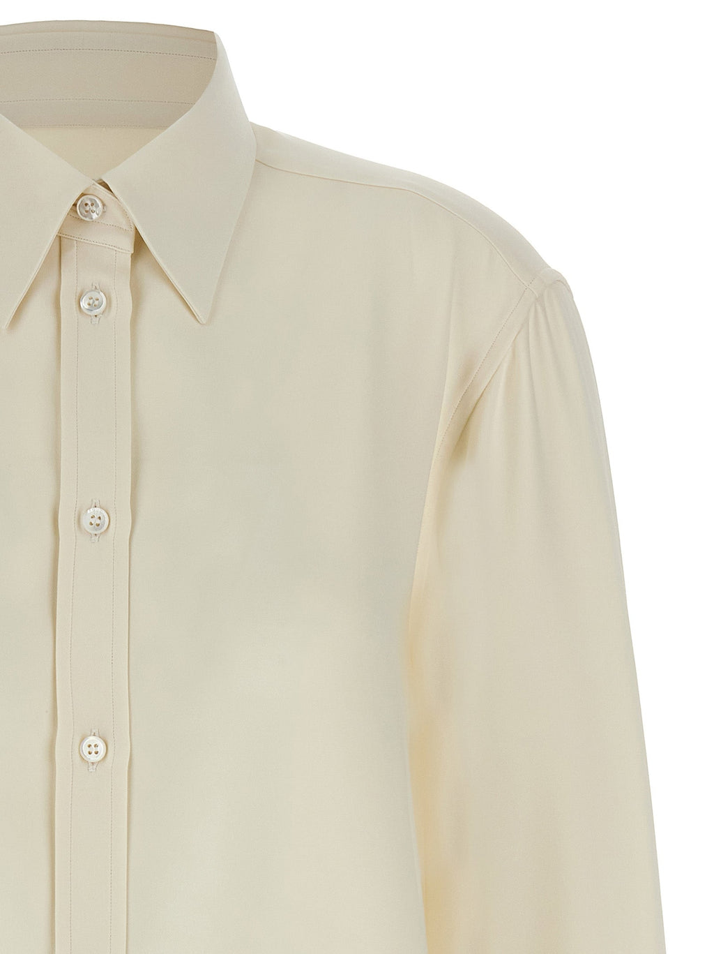 Brioni White Silk Blouse