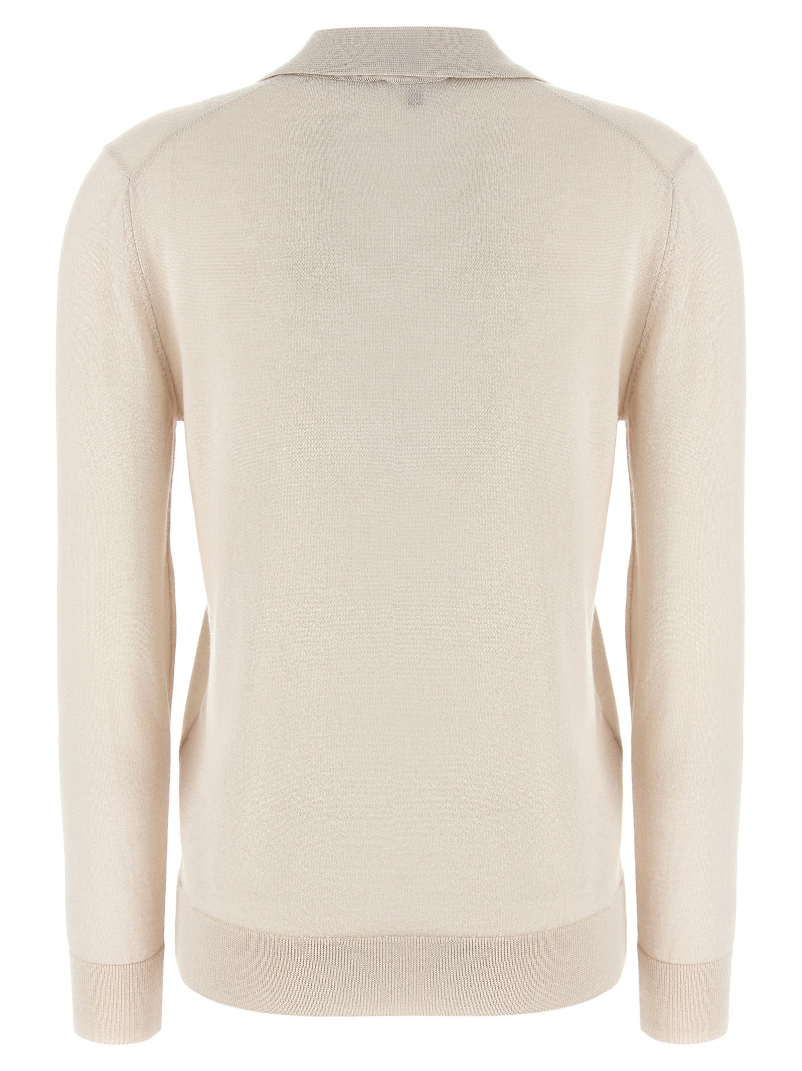 Brioni Beige Cashmere Polo Shirt