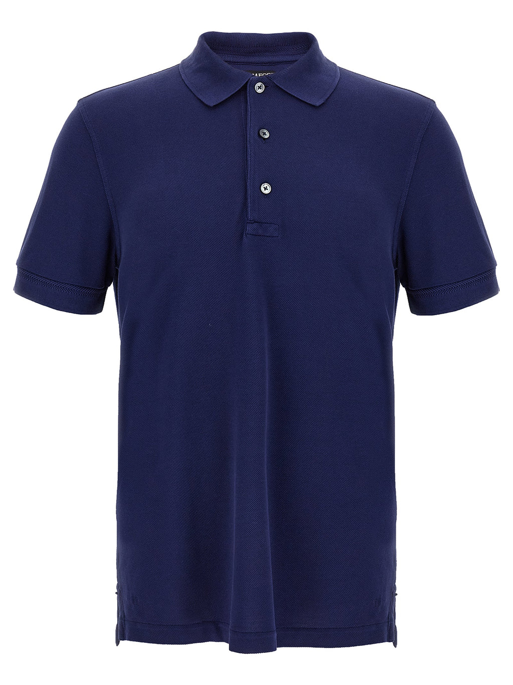 Tom Ford Blue Lyocell Polo Shirt