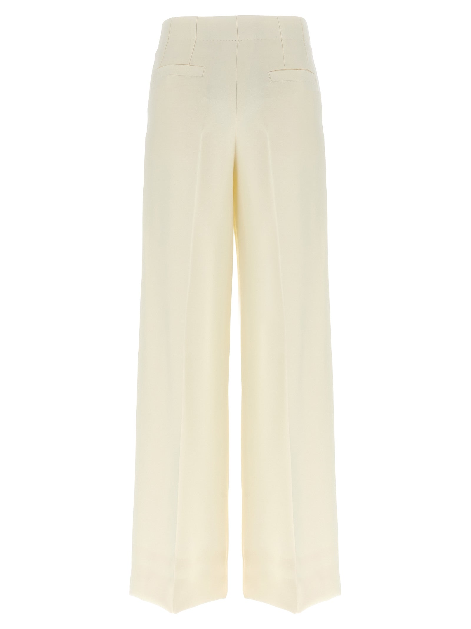 Brioni White Wool Casual Pants