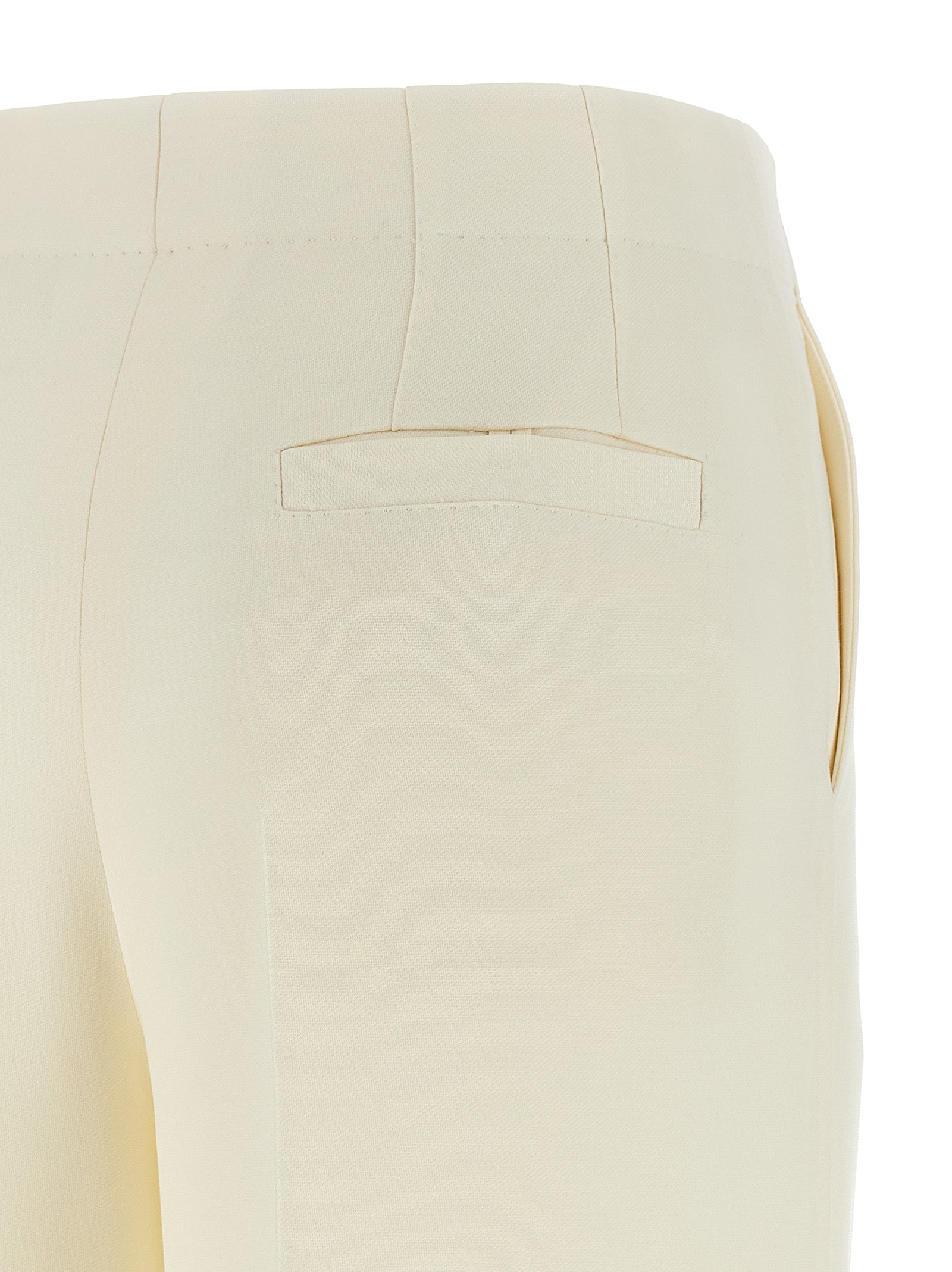 Brioni White Wool Casual Pants