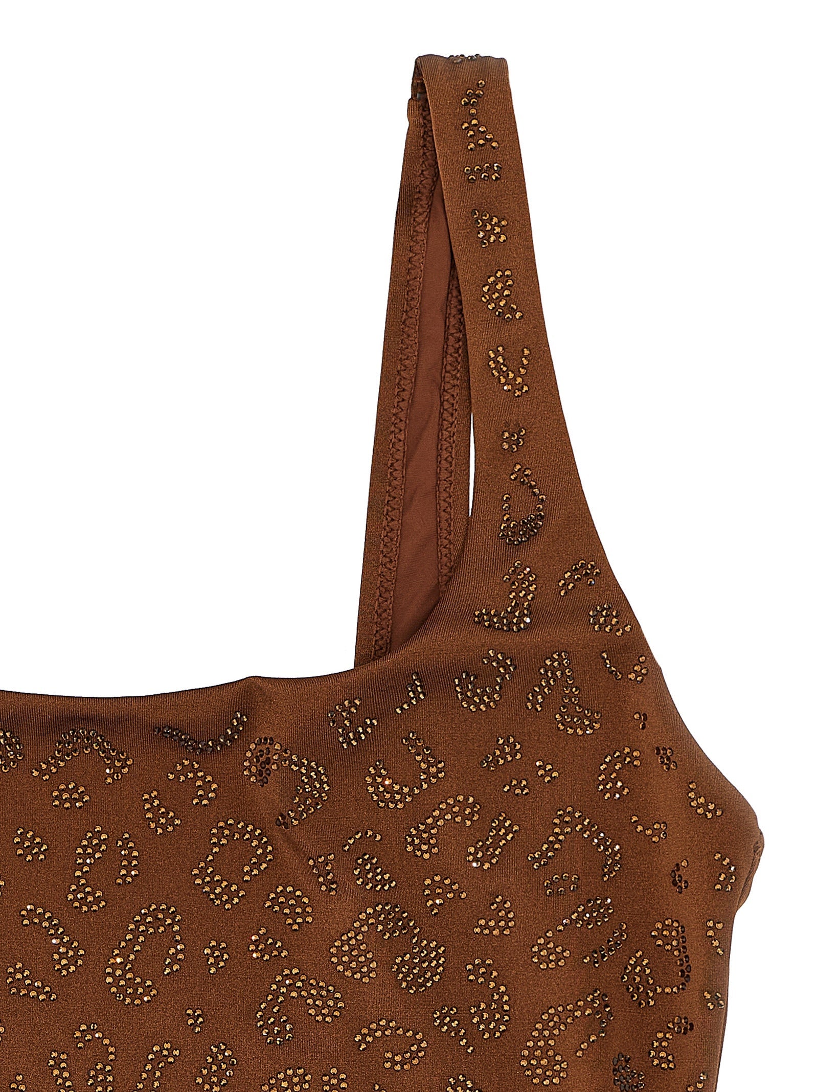 MC2 Saint Barth Brown Polyester One-Piece Swimsuit