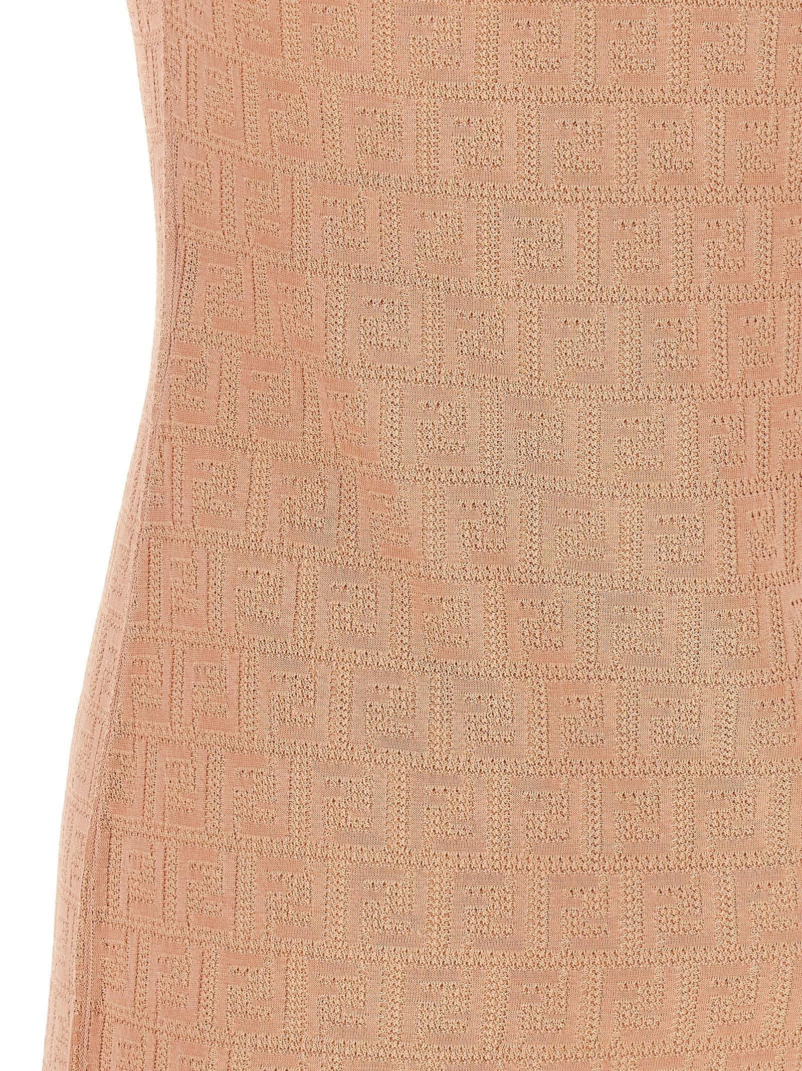 Fendi Multicolor Cotton Short Dress