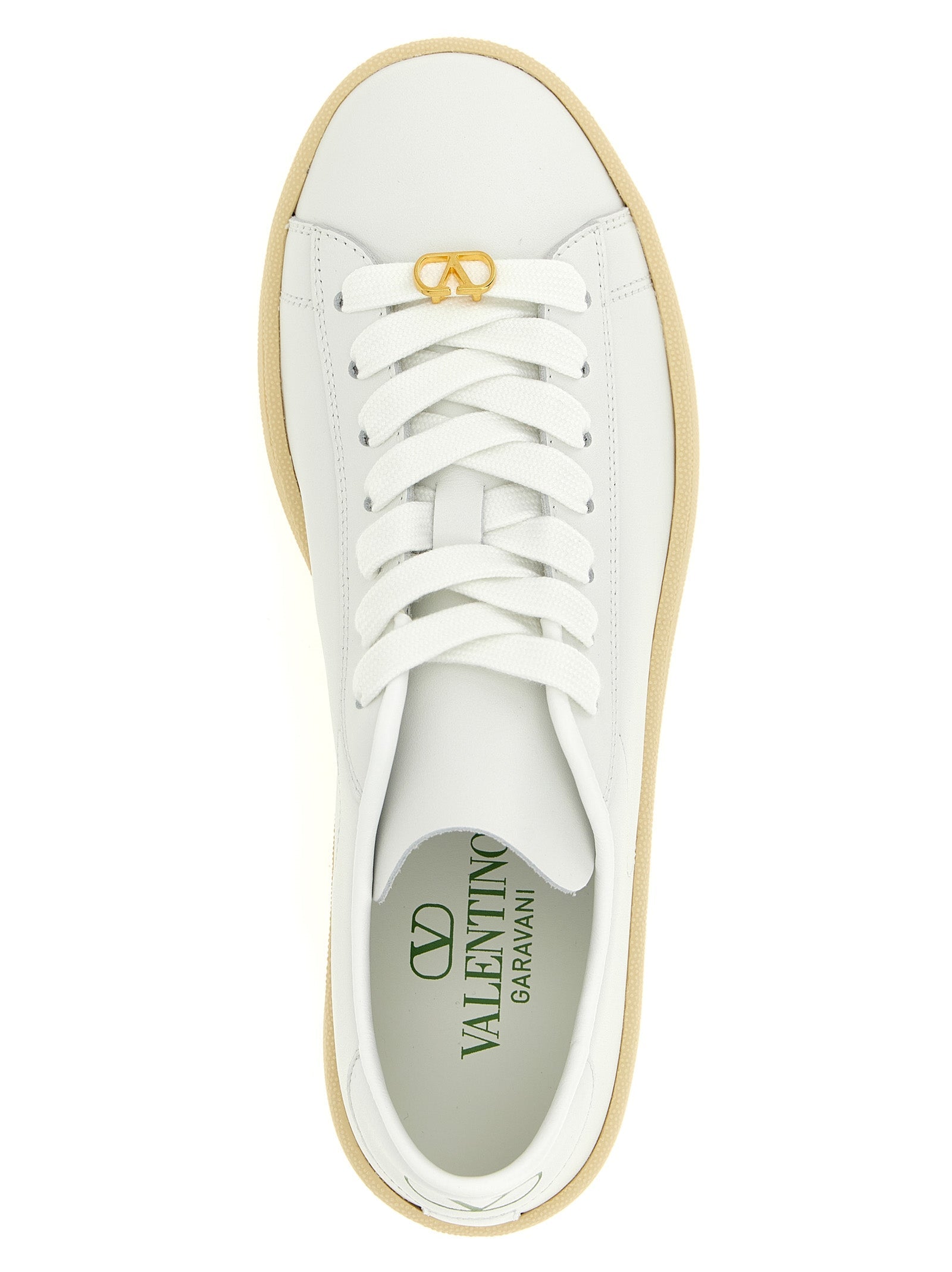 Valentino Garavani White Calfskin Sneakers