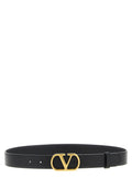 Valentino Garavani Black Calfskin Regular Belt
