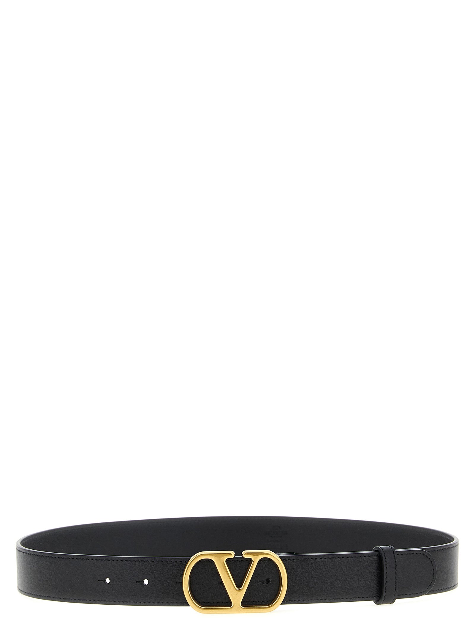Valentino Garavani Black Calfskin Regular Belt