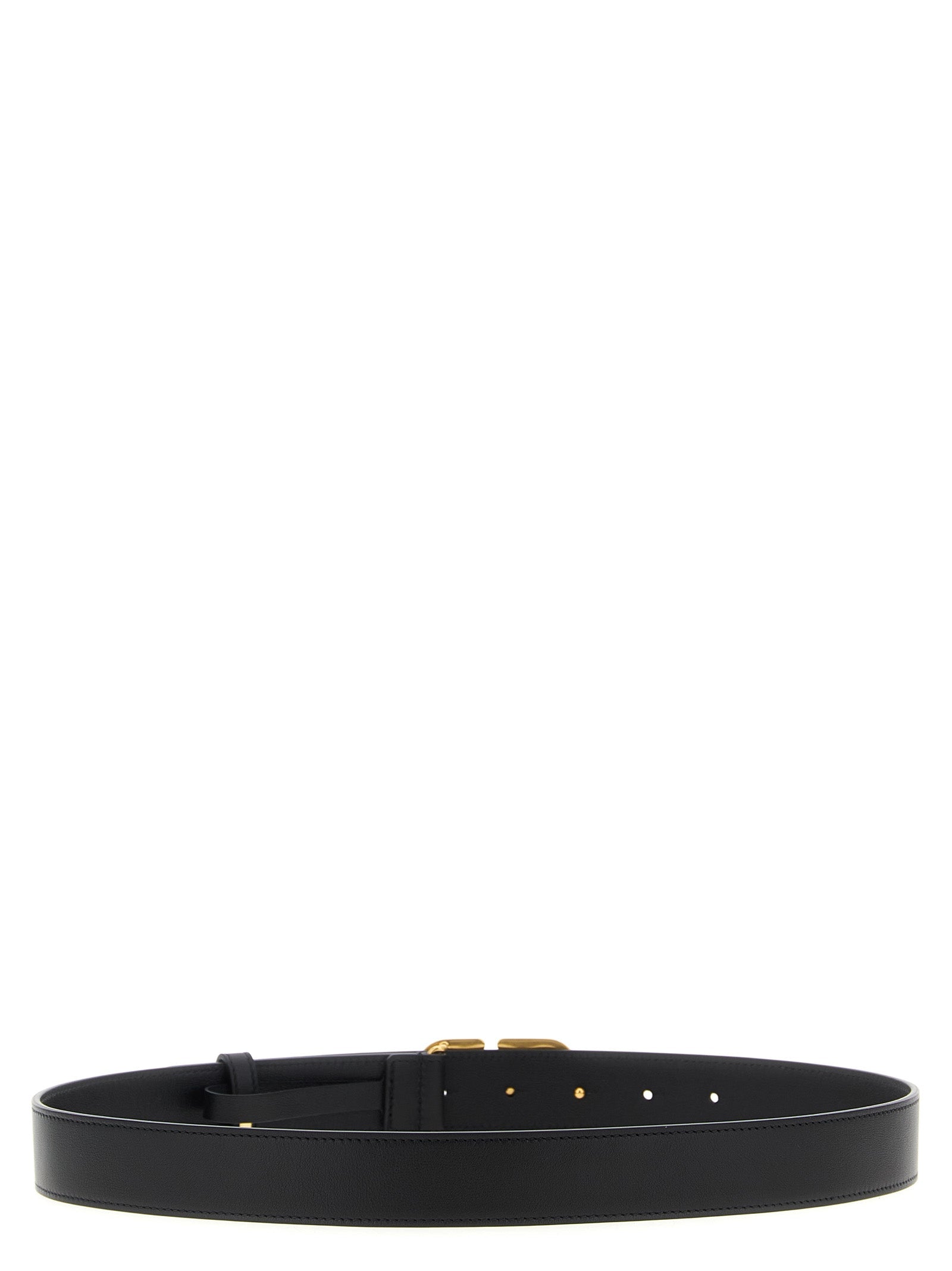 Valentino Garavani Black Calfskin Regular Belt