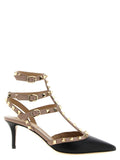 Valentino Garavani Multicolor Lamb Leather Mid Heel Pumps