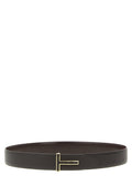 Tom Ford Brown Calfskin Belt