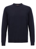 ZANONE Blue Virgin Wool Cardigan