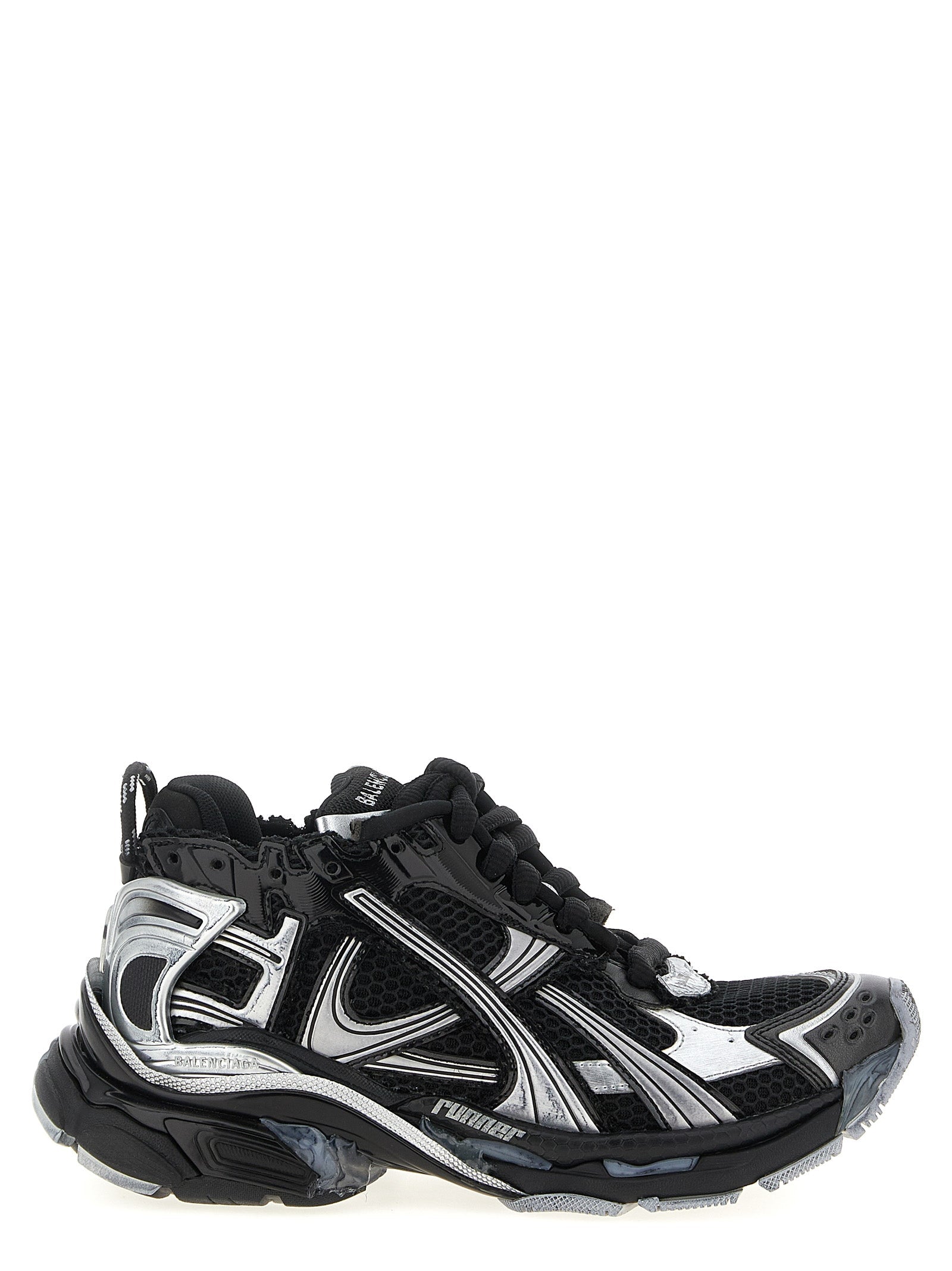 Balenciaga Black Polyethylene Athletic Sneakers