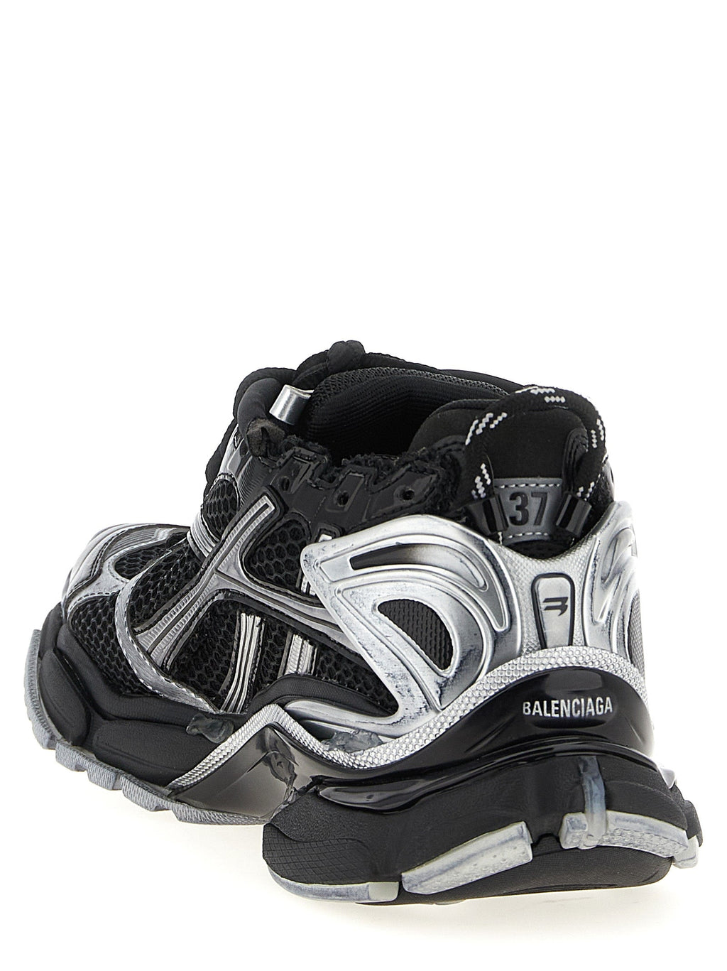 Balenciaga Black Polyethylene Athletic Sneakers