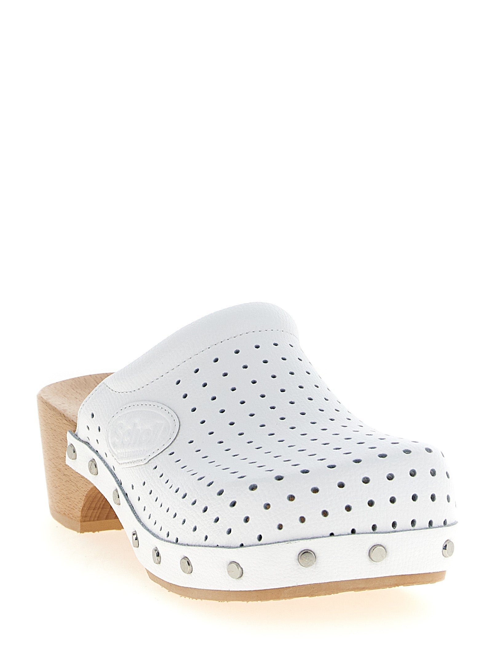 Balenciaga White Calfskin Clogs