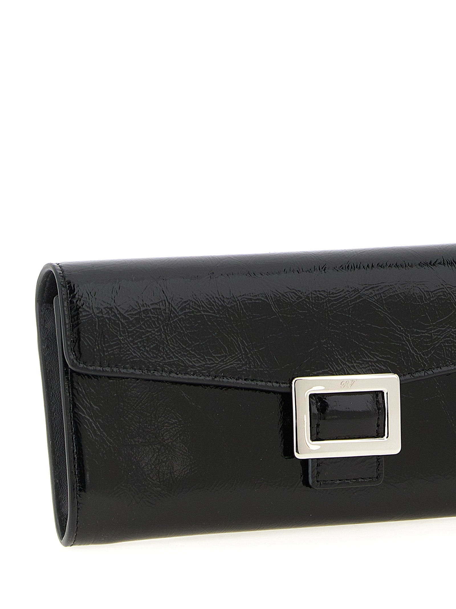 Roger Vivier Black Calfskin Cardholder