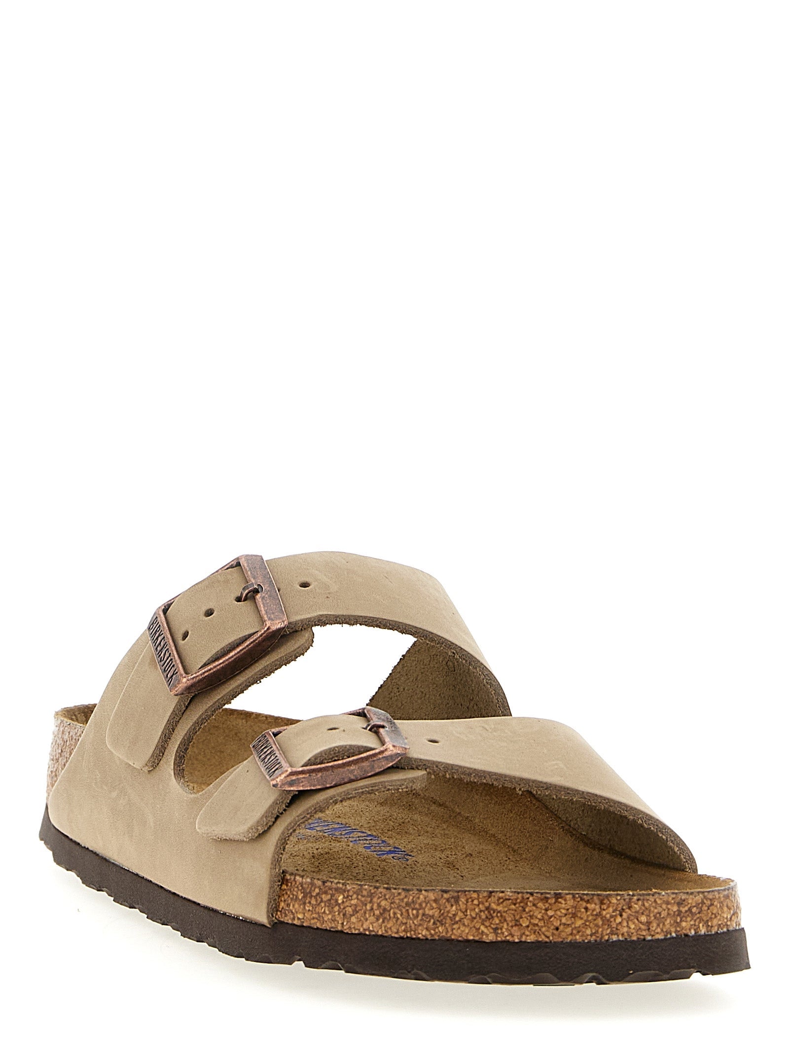 Birkenstock Brown Leather Slides