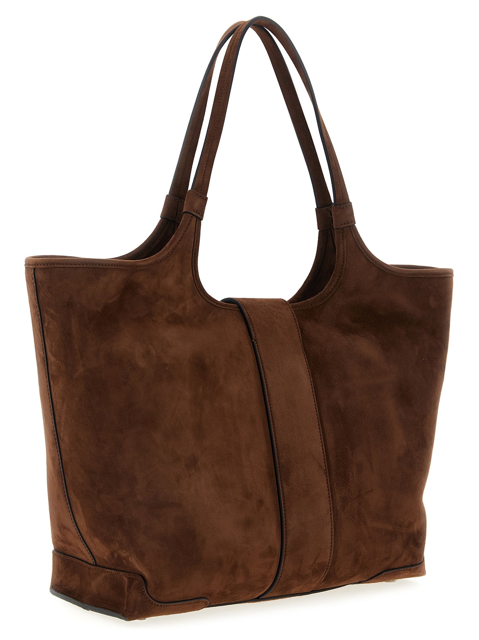 Roger Vivier Brown Goatskin Tote Bag