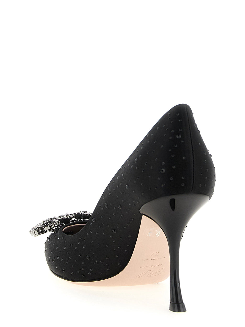 Roger Vivier Black Viscose High Heel Pumps