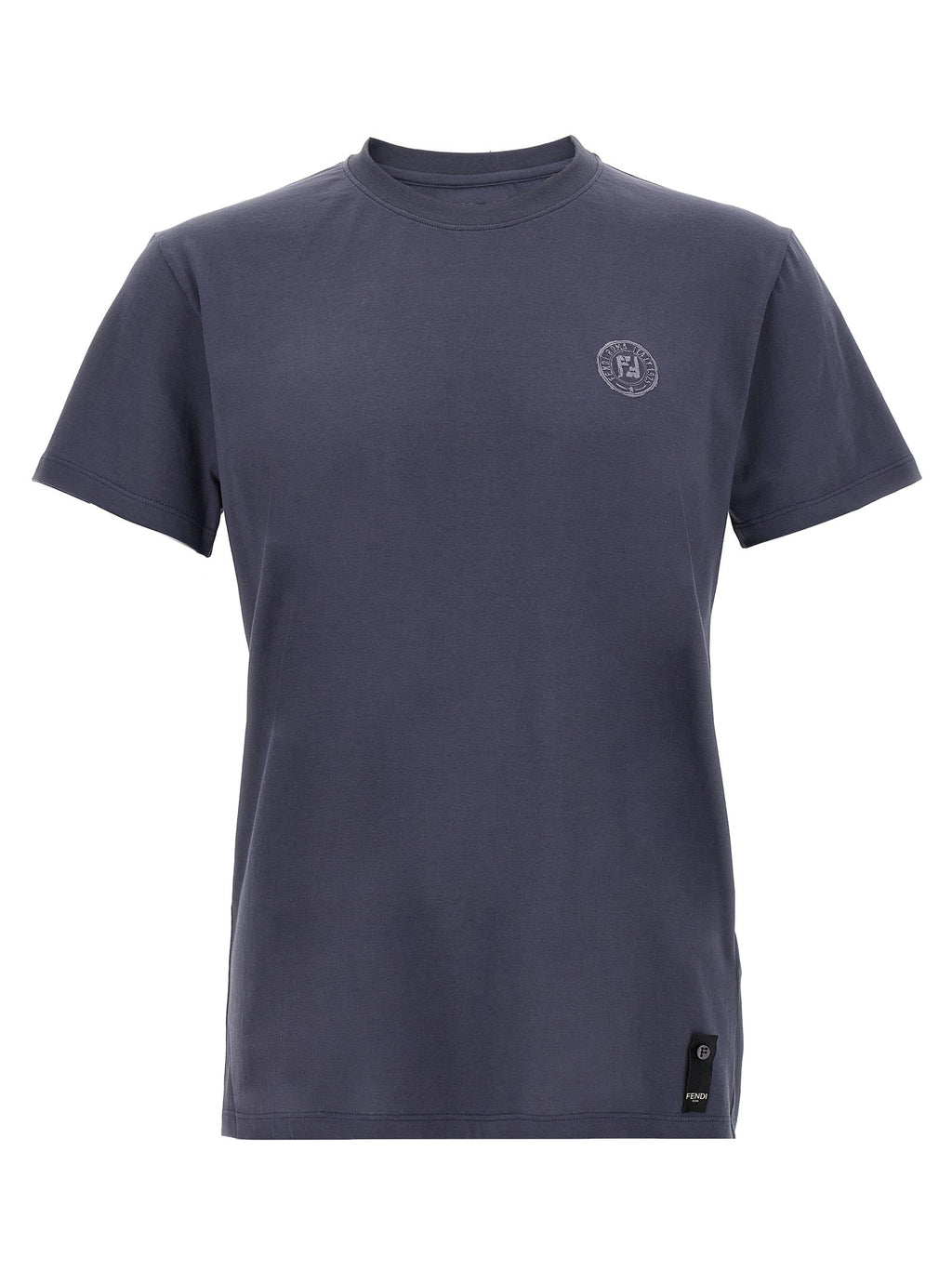 Fendi Blue Cotton T-Shirt