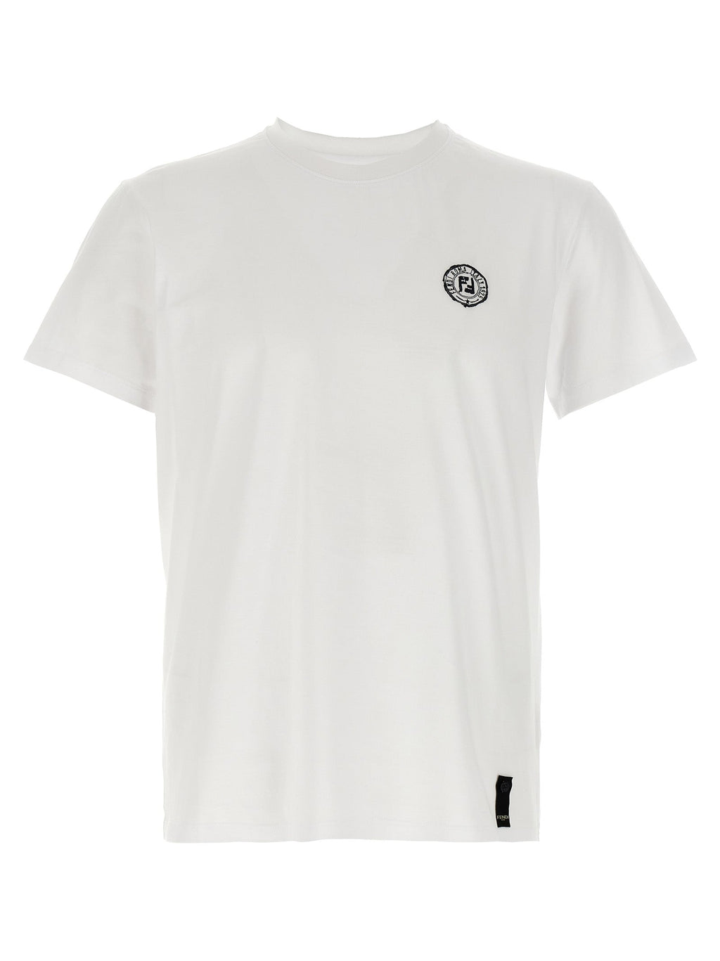 Fendi White Cotton T-Shirt